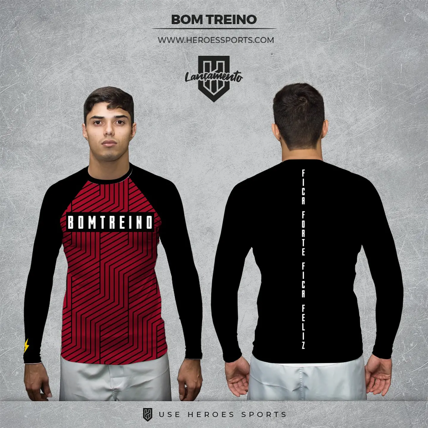 Rashguard Bomtreino  BT V22 Black ML 9