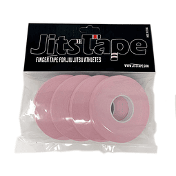 JitsTape Finger Tape - 5 Rolls 1/4" x 15 yards - Pink