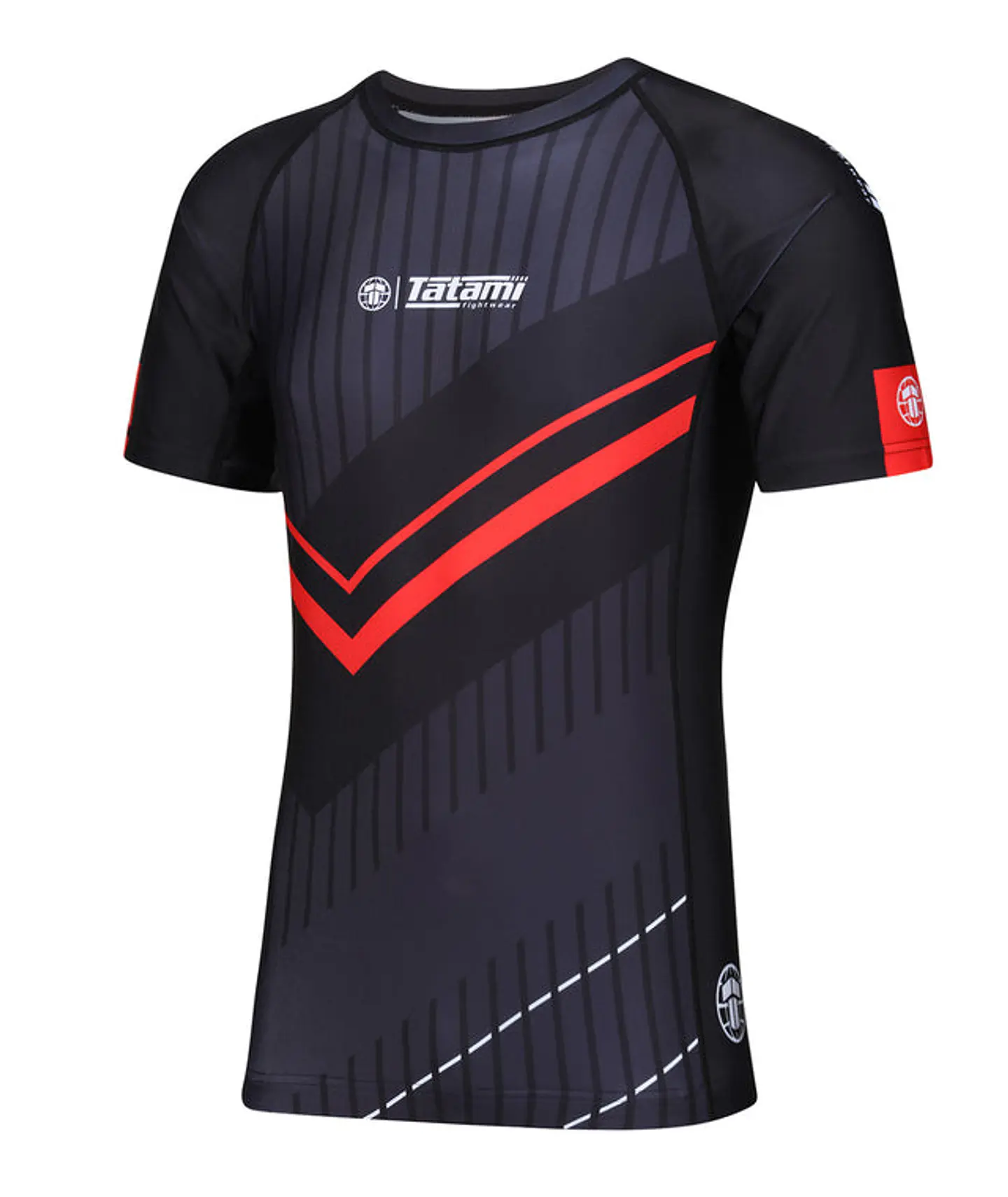 Rashguard Tatami Abstract Rashguards Black/Red 1