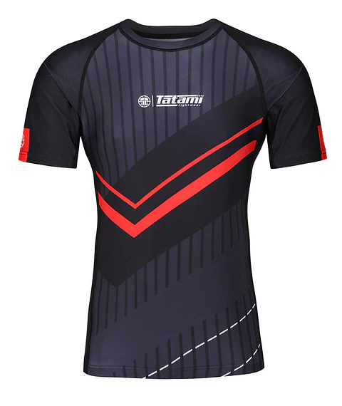 Rashguard Tatami Abstract Rashguards Black/Red