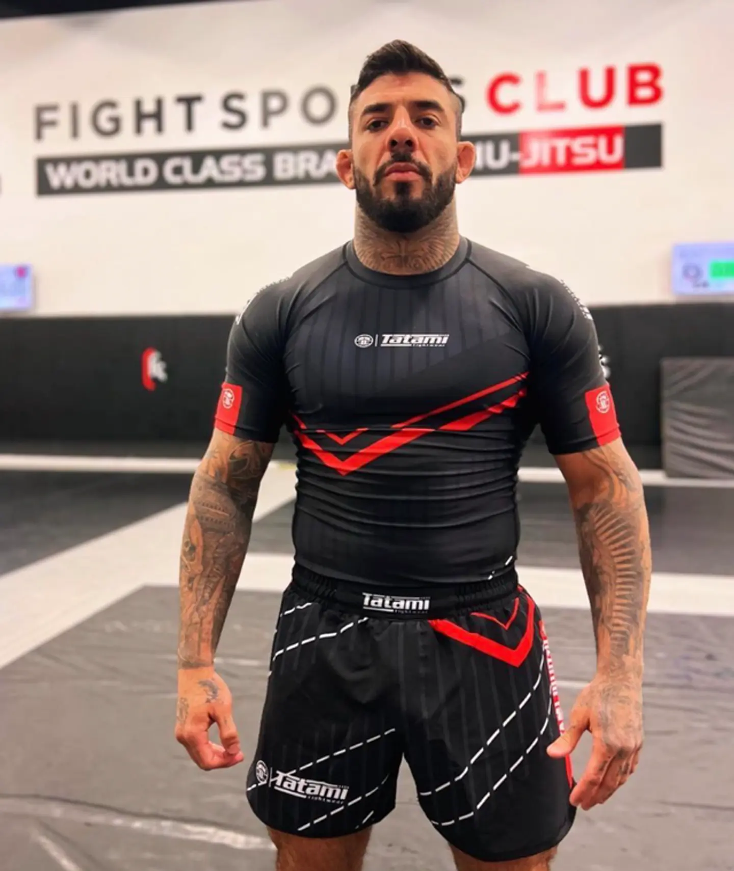 Rashguard Tatami Abstract Rashguards Black/Red 6
