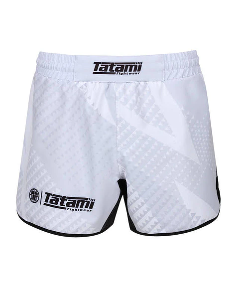 Short Tatami Abstract High Cut Shorts White
