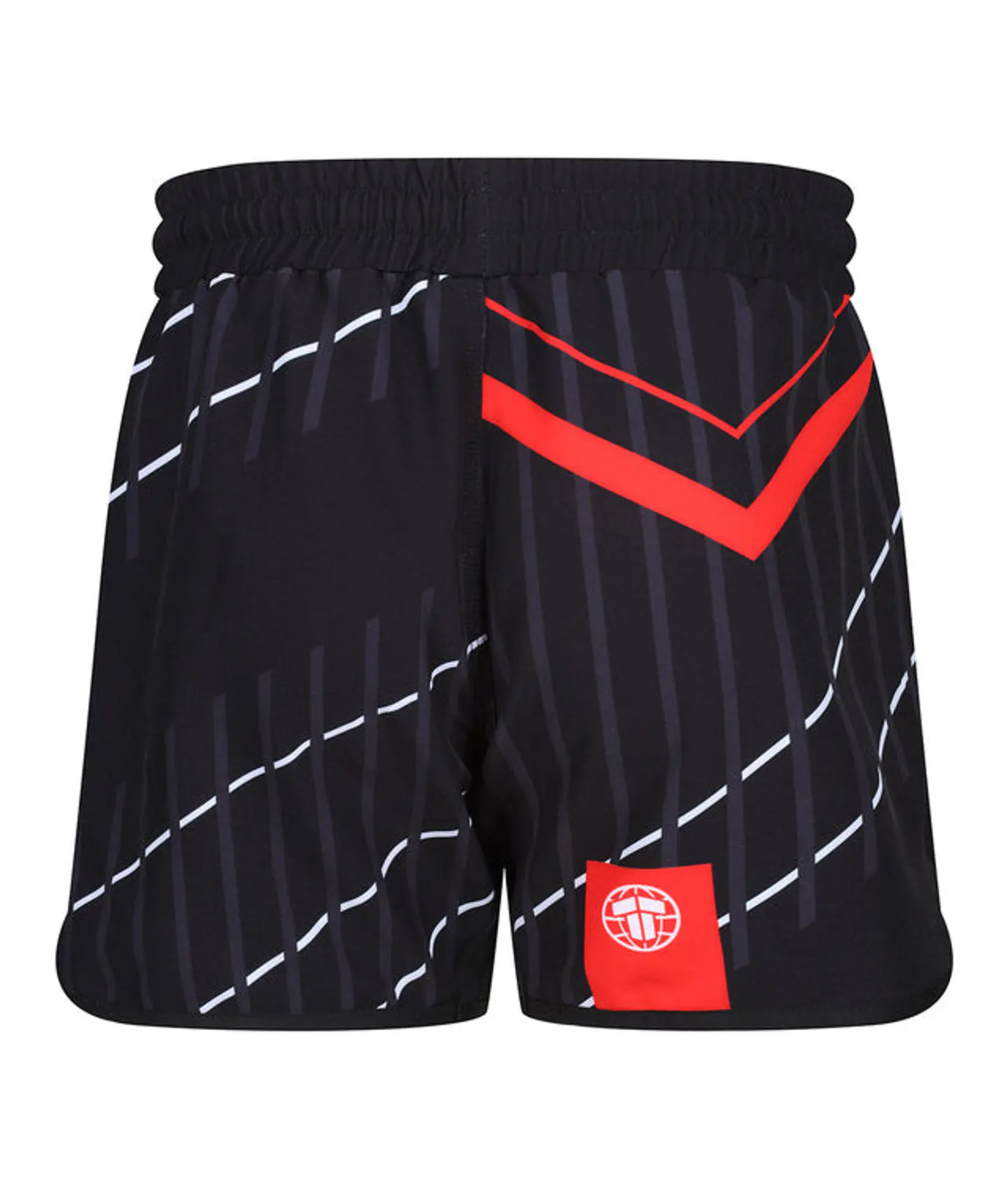 Short Tatami Abstract High Cut Shorts Black/Red  2