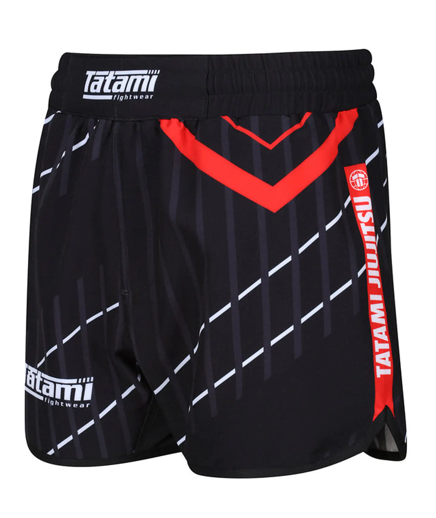 Short Tatami Abstract High Cut Shorts Black/Red  4