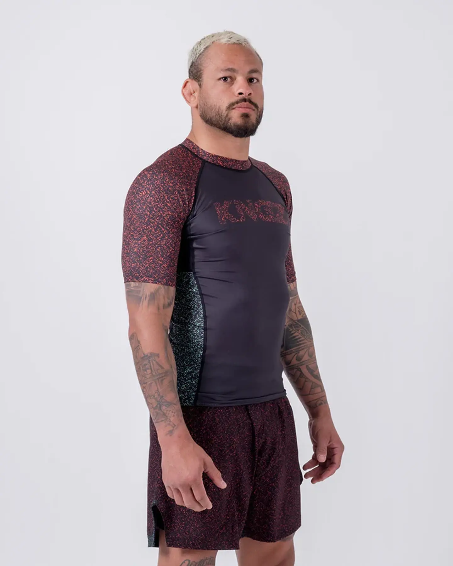 Rashguard Kingz Noise Red/Green 3