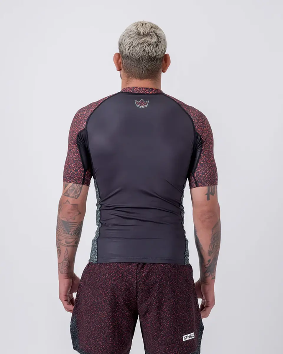 Rashguard Kingz Noise Red/Green 5