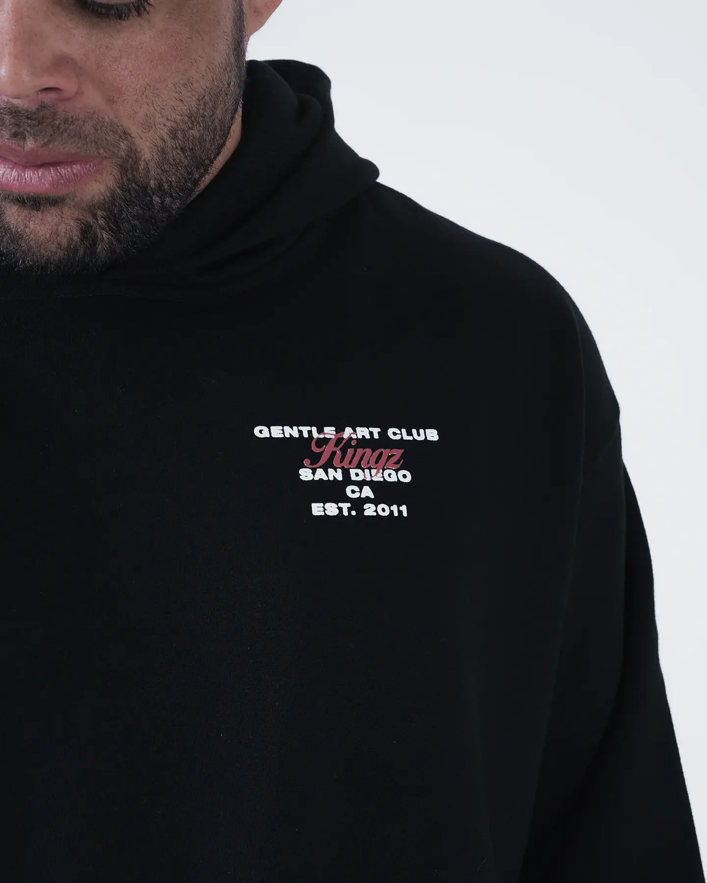 Hoodie Kingz Gentle Art Black 3