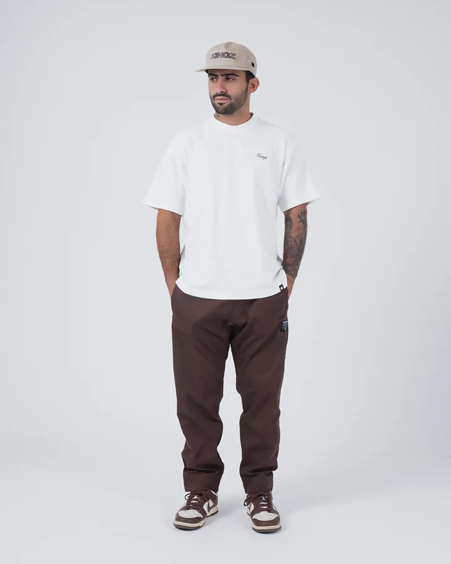 Pantalon Kingz Casual Rip Stop Brown 3