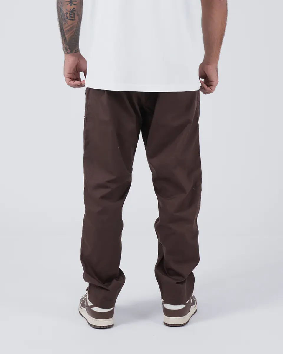 Pantalon Kingz Casual Rip Stop Brown 4