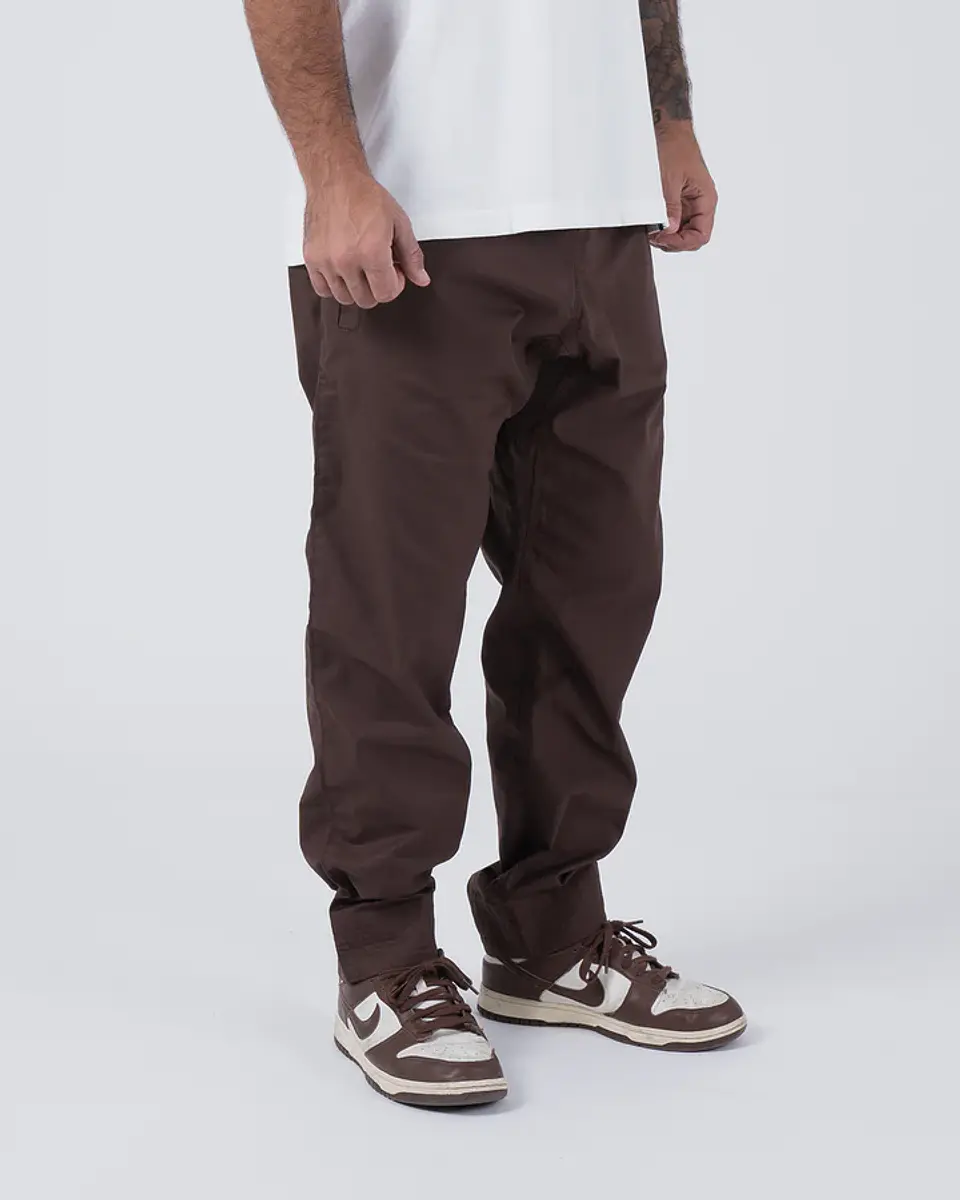 Pantalon Kingz Casual Rip Stop Brown 11