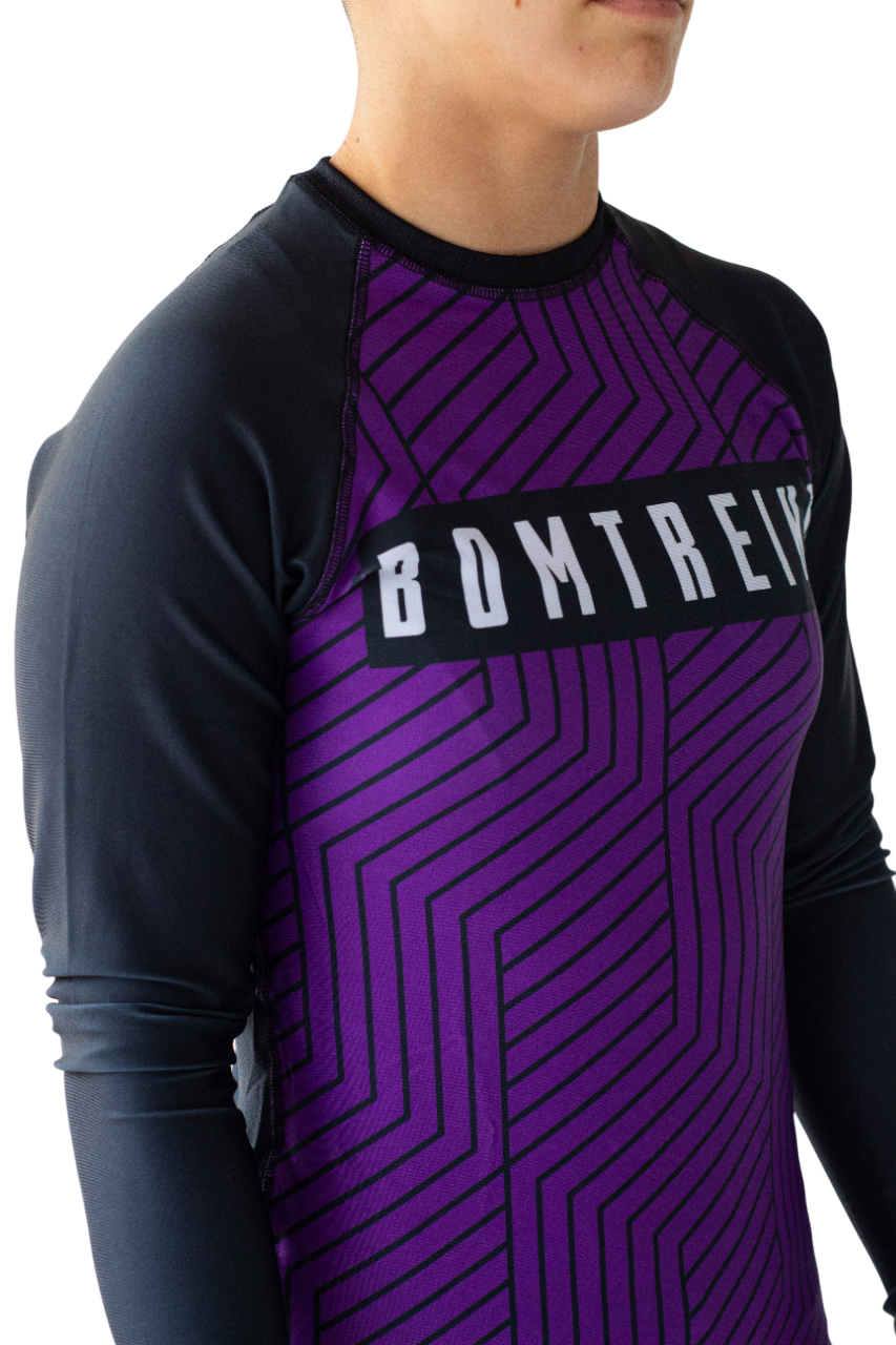 Rashguard Bomtreino  BT V22 Purple ML Femenino