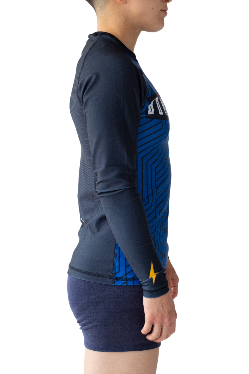 Rashguard Bomtreino  BT V22 Blue ML Femenino