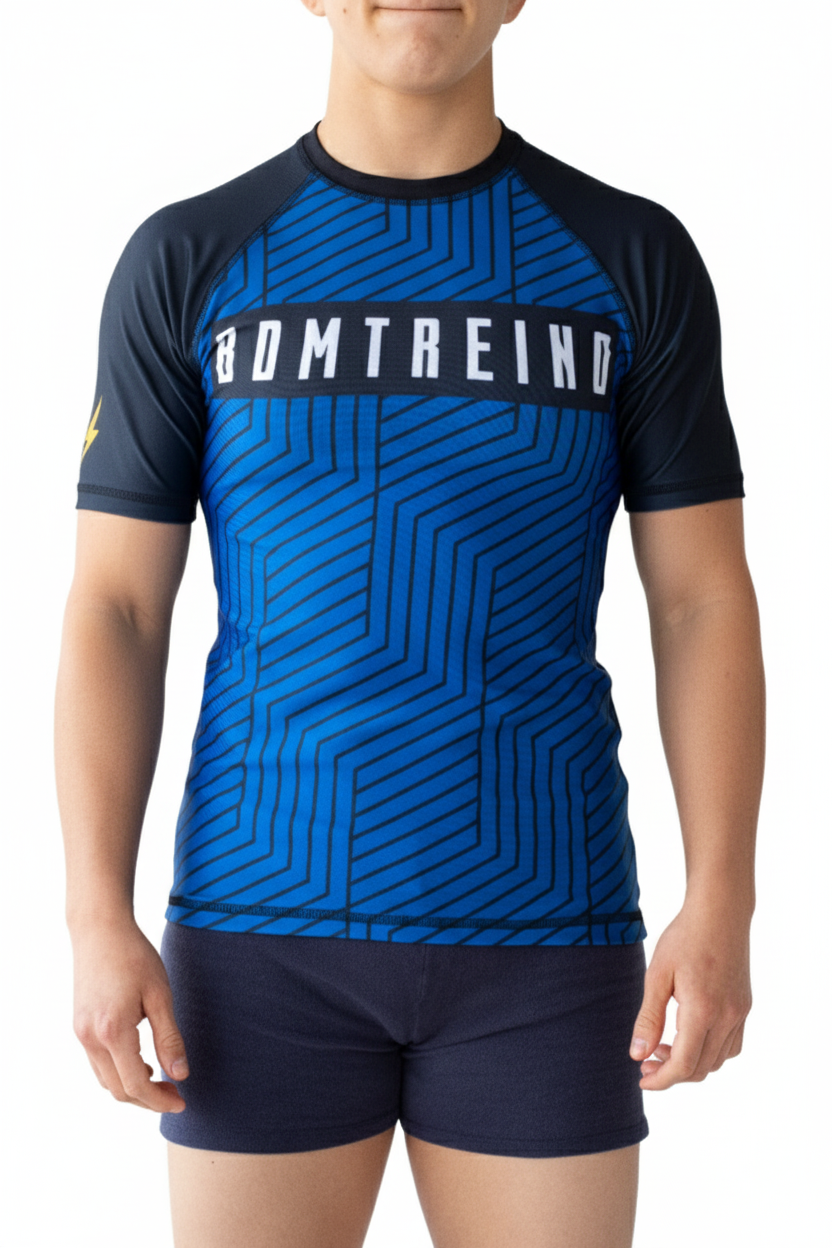 Rashguard Bomtreino  BT V22 Blue MC Femenino
