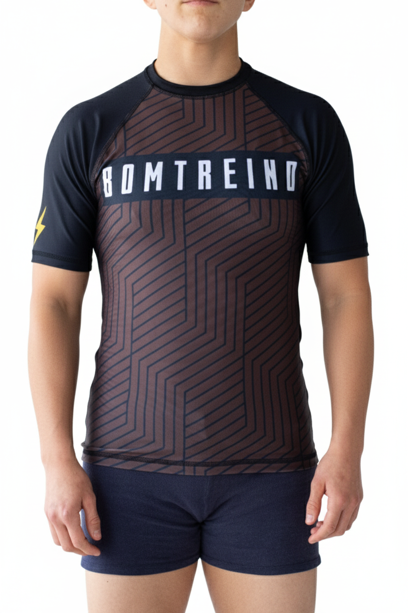 Rashguard Bomtreino  BT V22 Brown MC Femenino