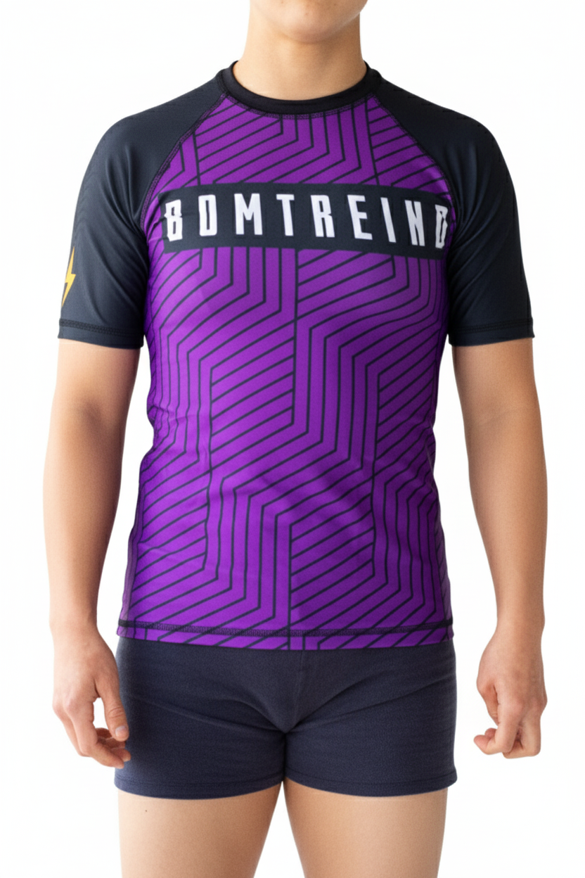 Rashguard Bomtreino  BT V22 Purple MC Femenino