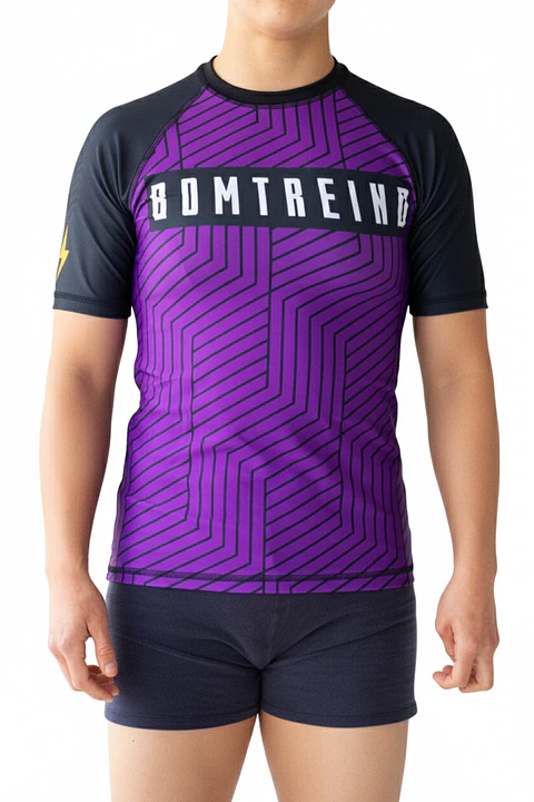 Rashguard Bomtreino  BT V22 Purple MC Femenino