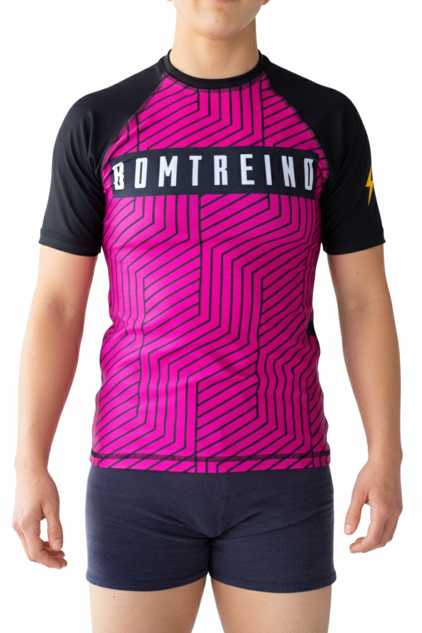 Rashguard Bomtreino  BT V22 Pink MC Femenino