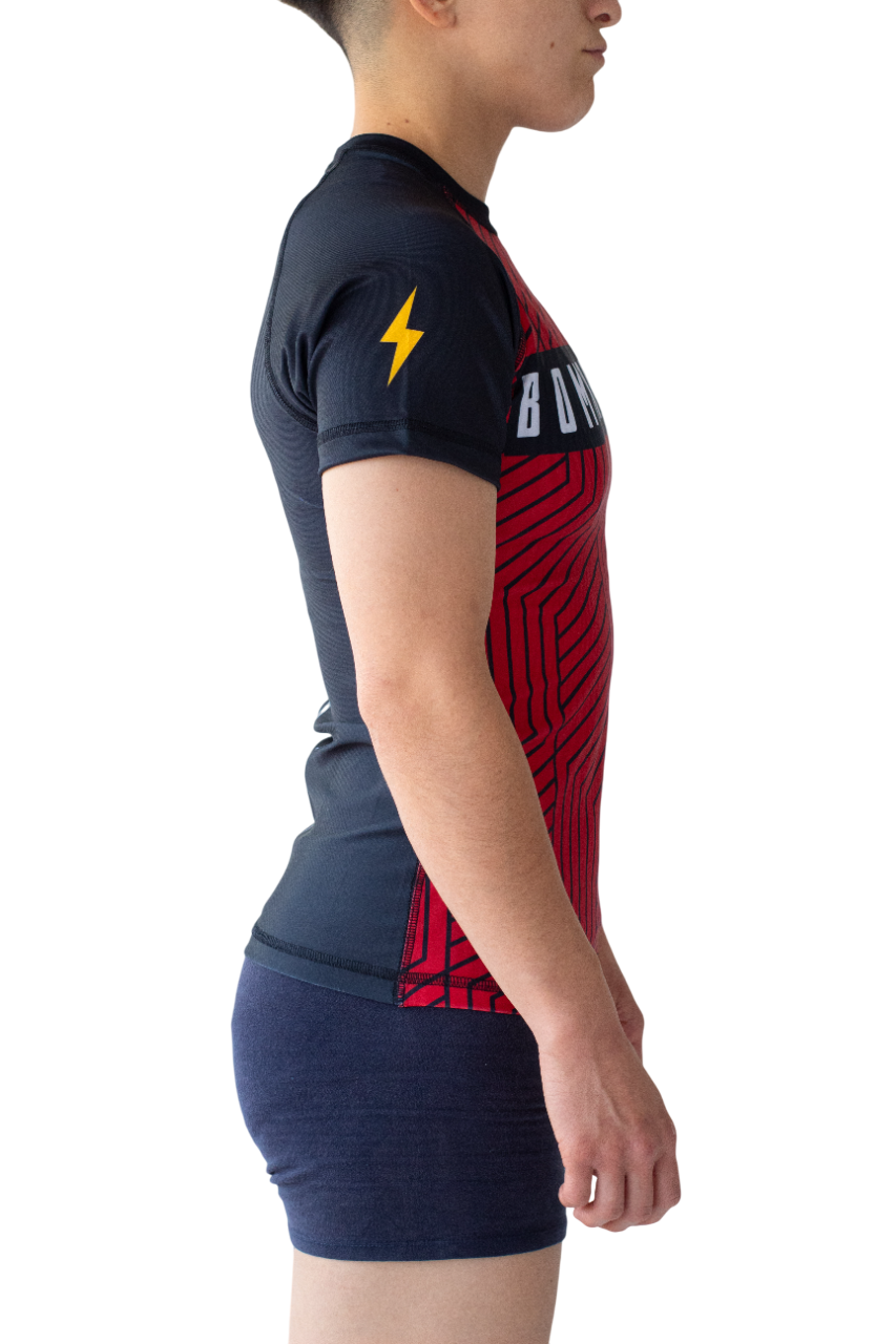 Rashguard Bomtreino  BT V22 Black MC Femenino