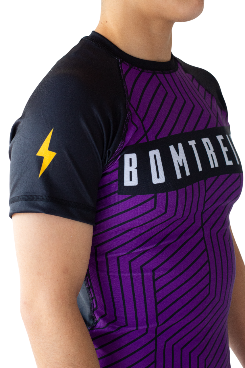 Rashguard Bomtreino  BT V22 Purple MC Femenino