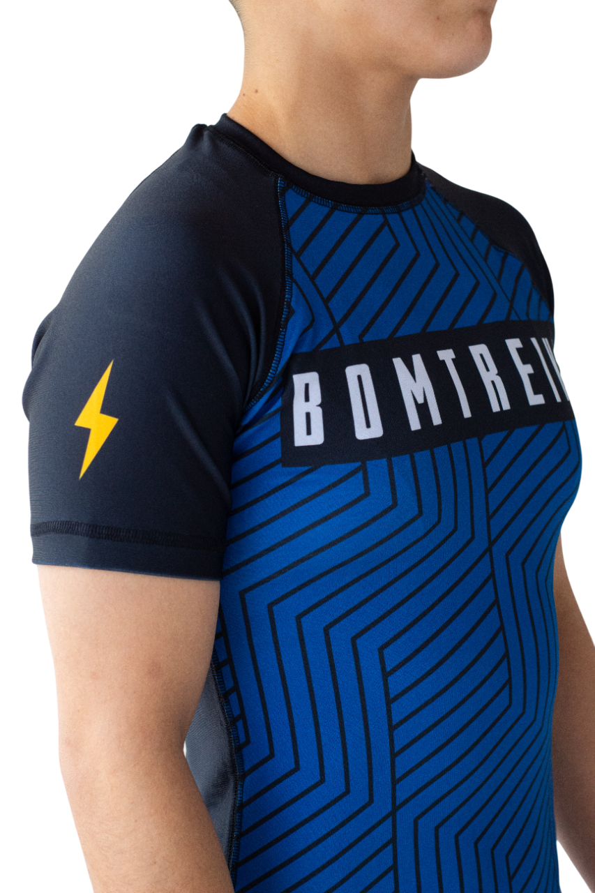 Rashguard Bomtreino  BT V22 Blue MC Femenino