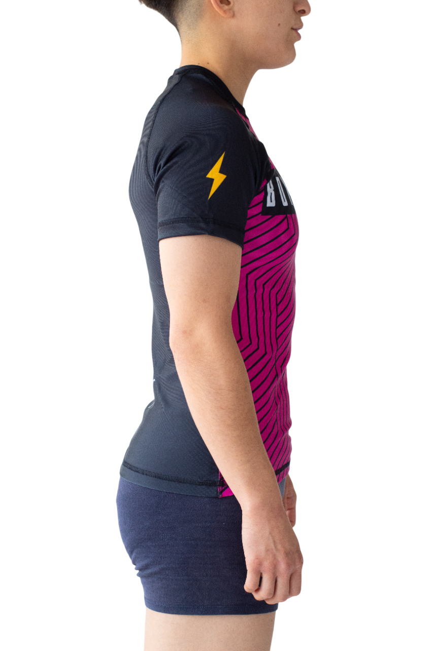 Rashguard Bomtreino  BT V22 Pink MC Femenino