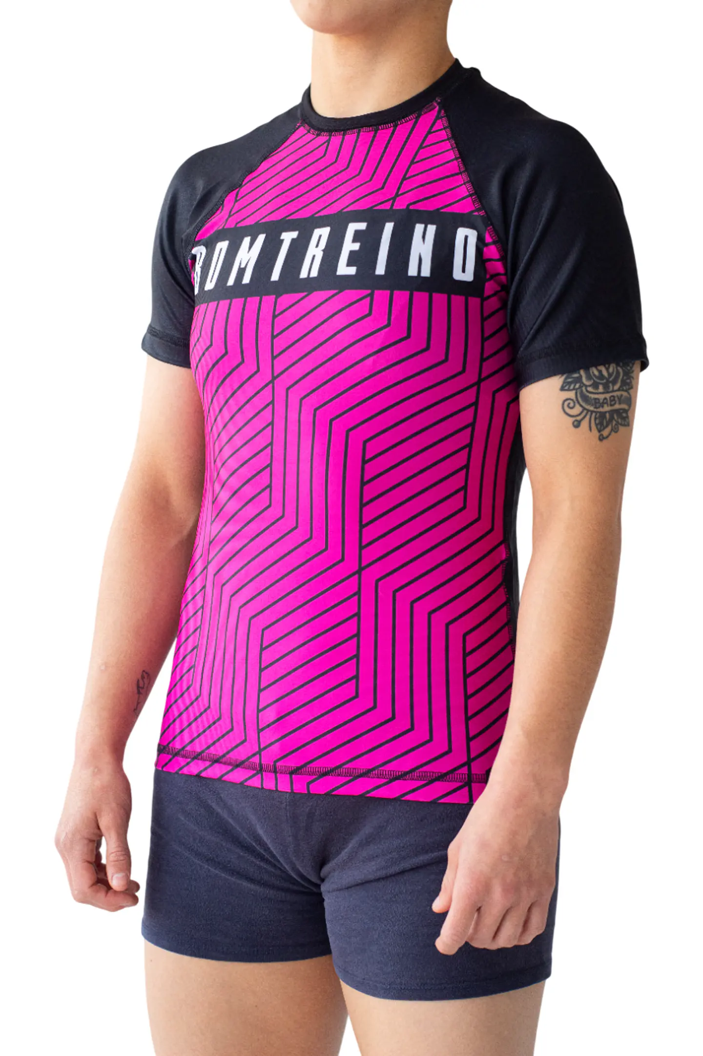 Rashguard Bomtreino  BT V22 Pink MC Femenino 2