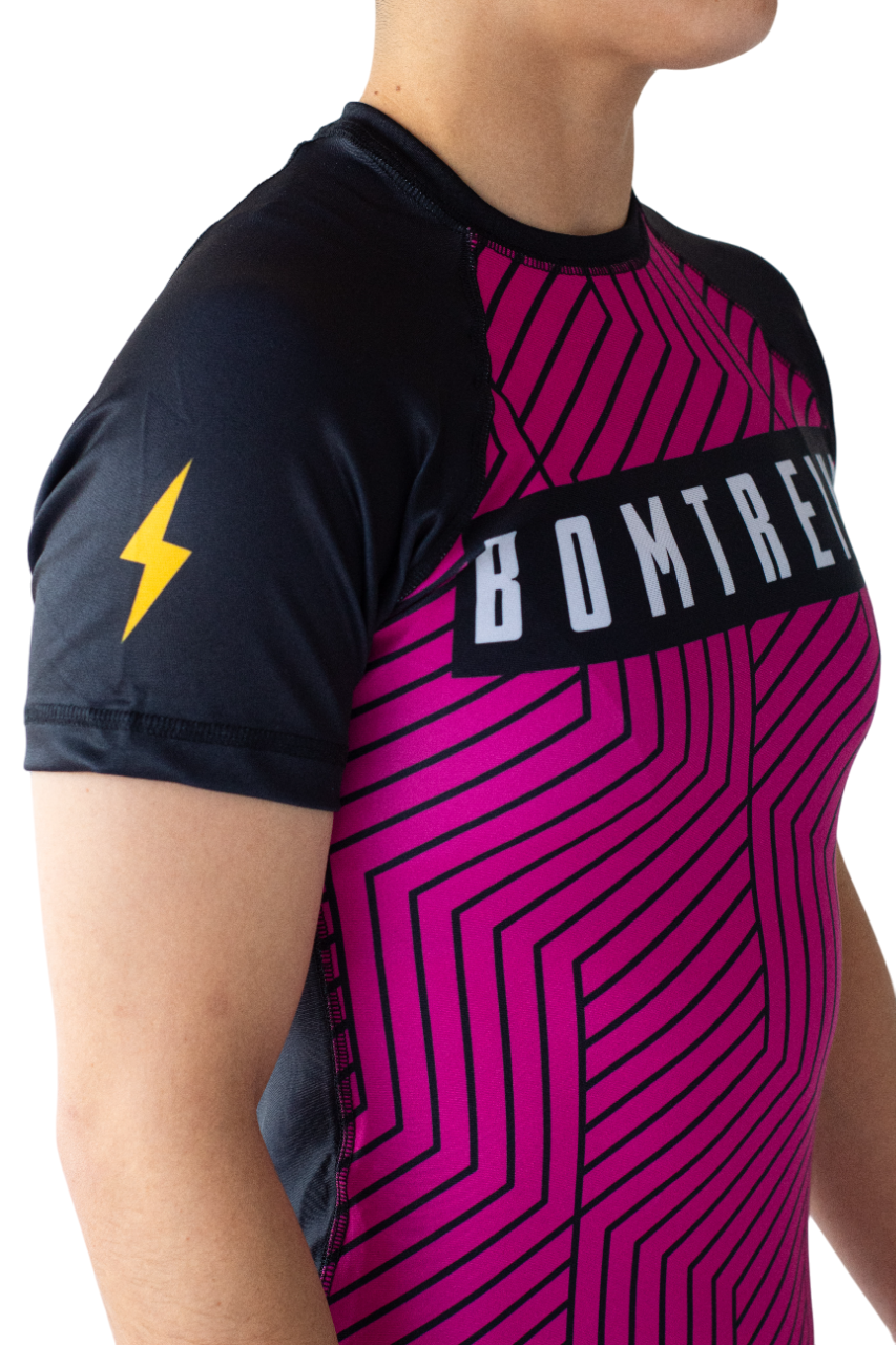 Rashguard Bomtreino  BT V22 Pink MC Femenino