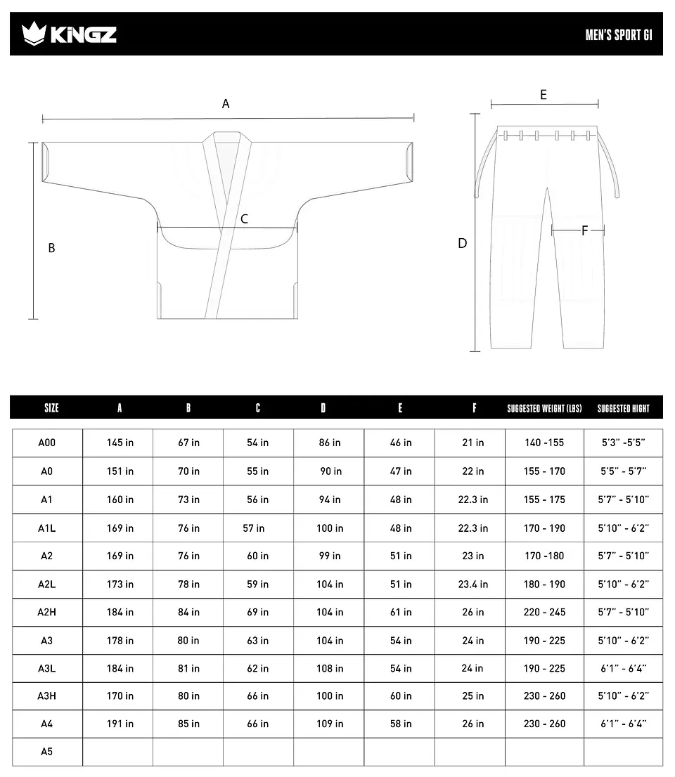 Kimono Kingz Sport Gi 2.0 Black 15