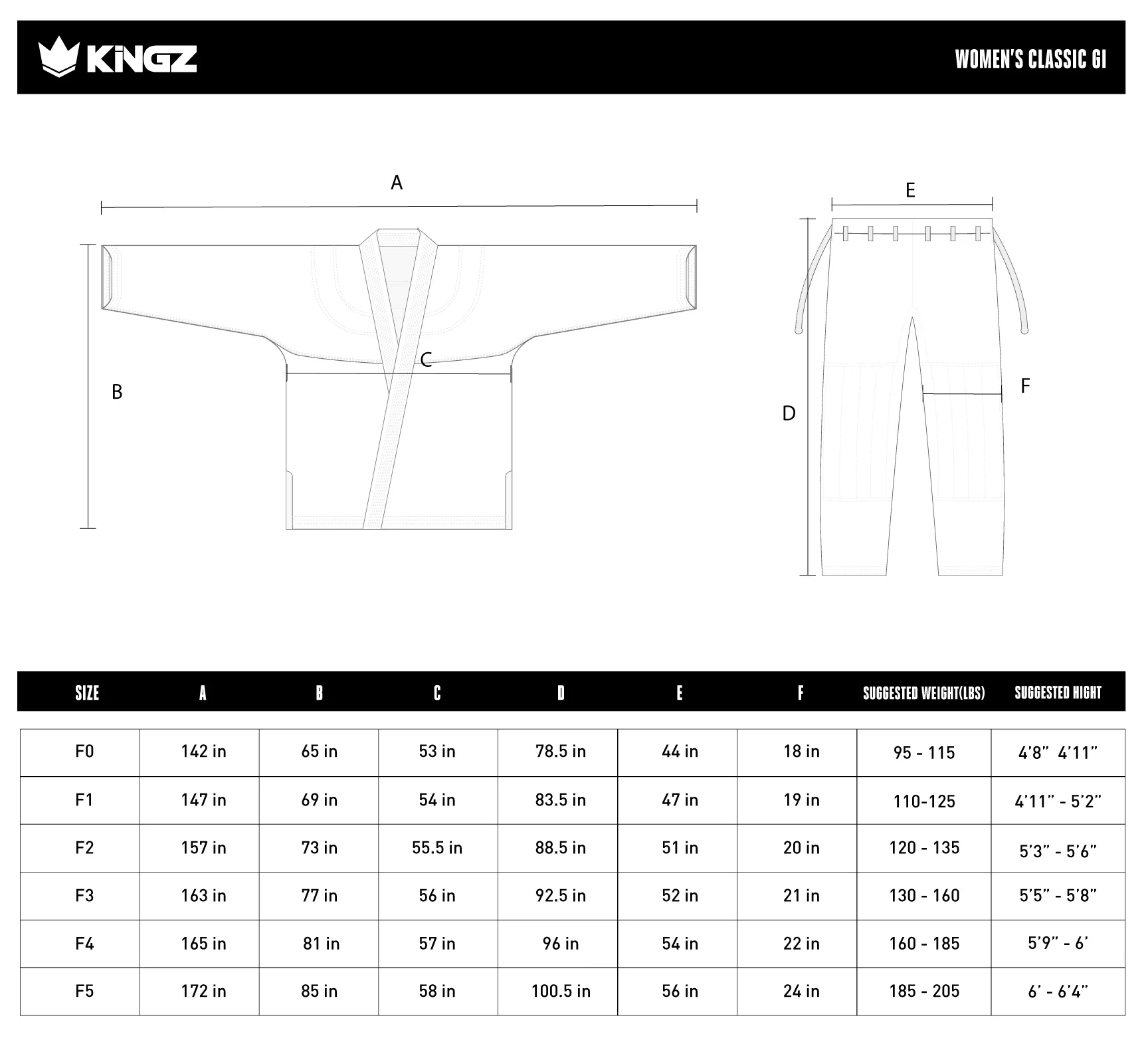 Pre-Venta Kimono Kingz Classic 3.0 Femenino Blanco