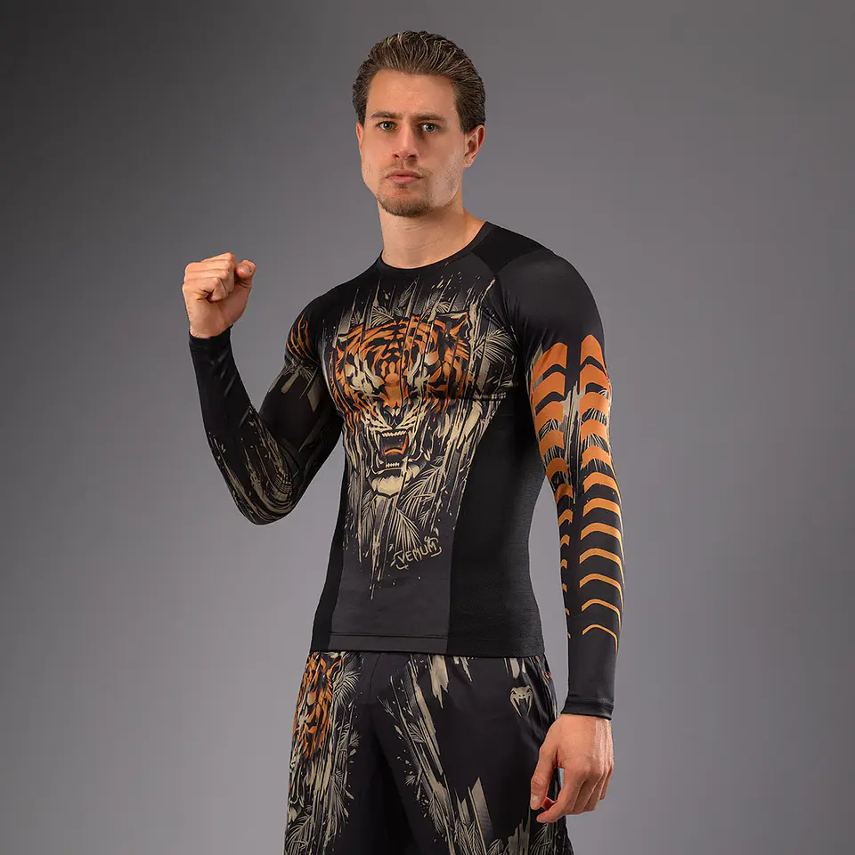 Venum Tiger Rashguard Long Sleeve 1