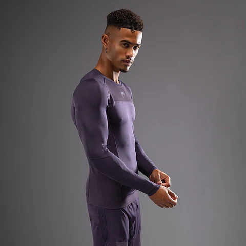 Venum G-Fit Air Rashguards Purple Long Sleeve