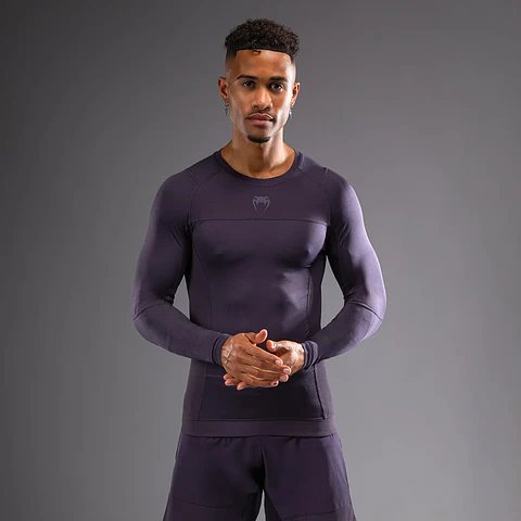 Venum G-Fit Air Rashguards Purple Long Sleeve