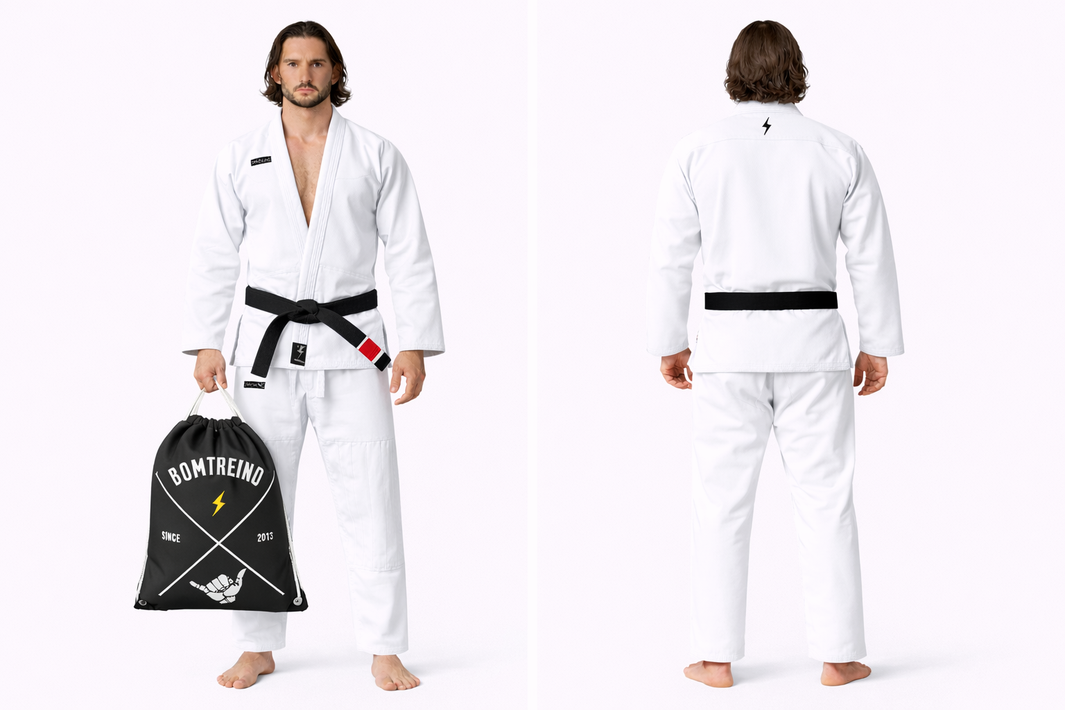 Pre-Venta 1 Kimono Bomtreino Classic White + BT Bag de Regalo