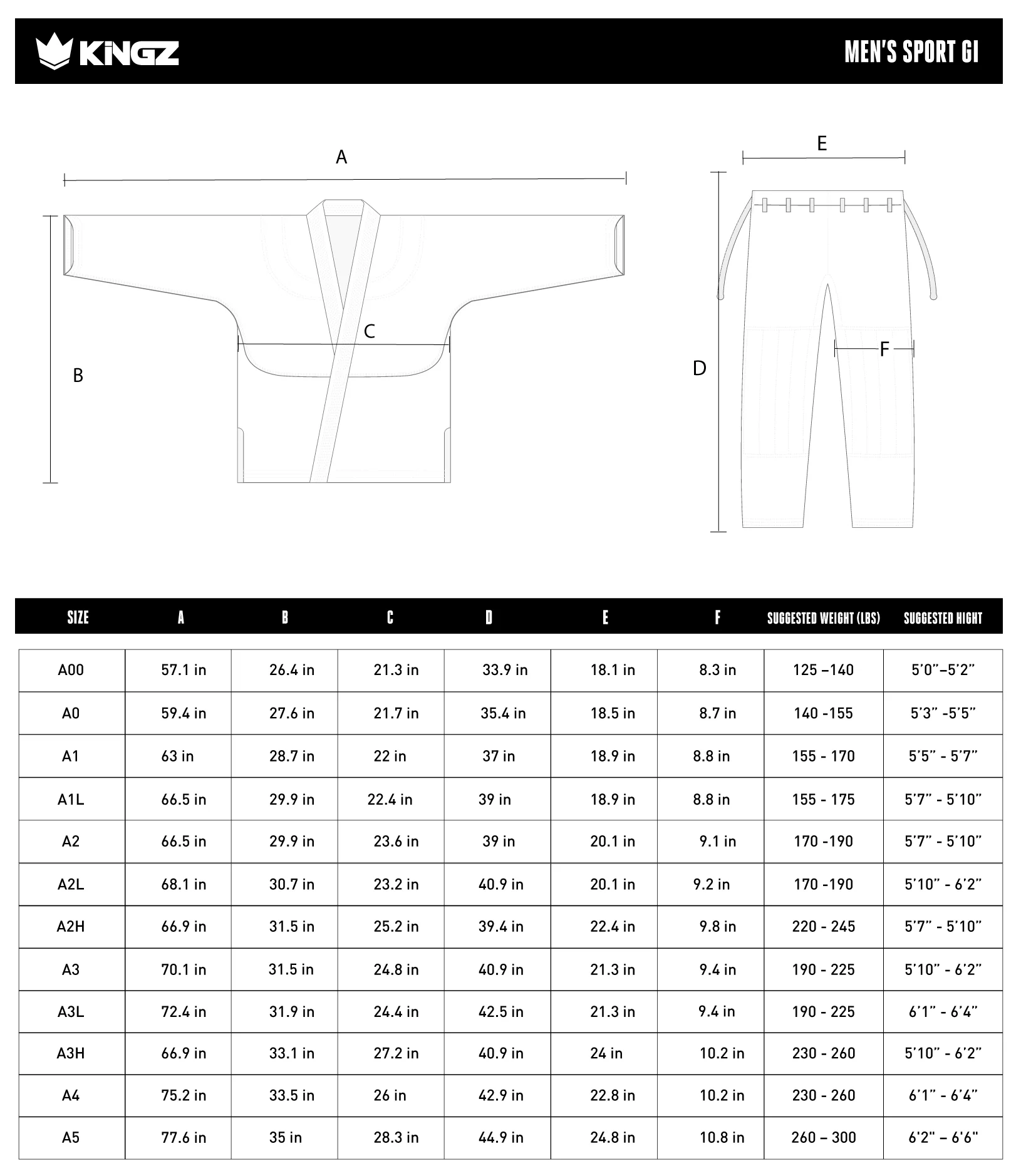Kimono Kingz Sport Gi 2.0 White