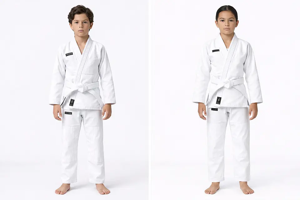Kimono BT Kids Basic White 1