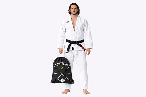 Kimono Bomtreino Classic White + BT Bag de Regalo