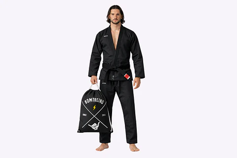 Kimono Bomtreino Classic Black + BT Bag de Regalo