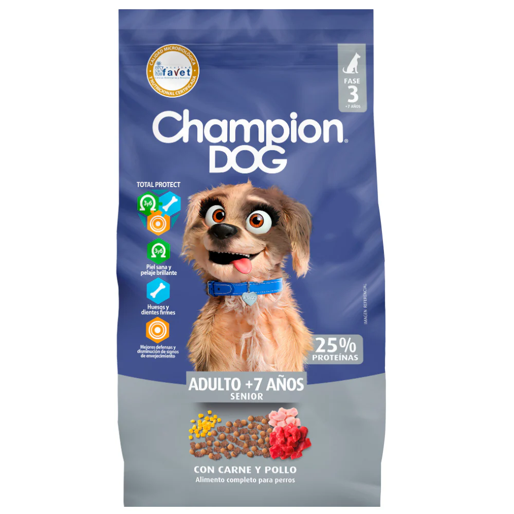 Alimento Champion dog senior 18kg