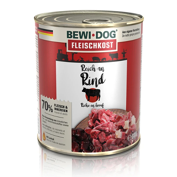 Pate BewiDog Rico en Res 800gr