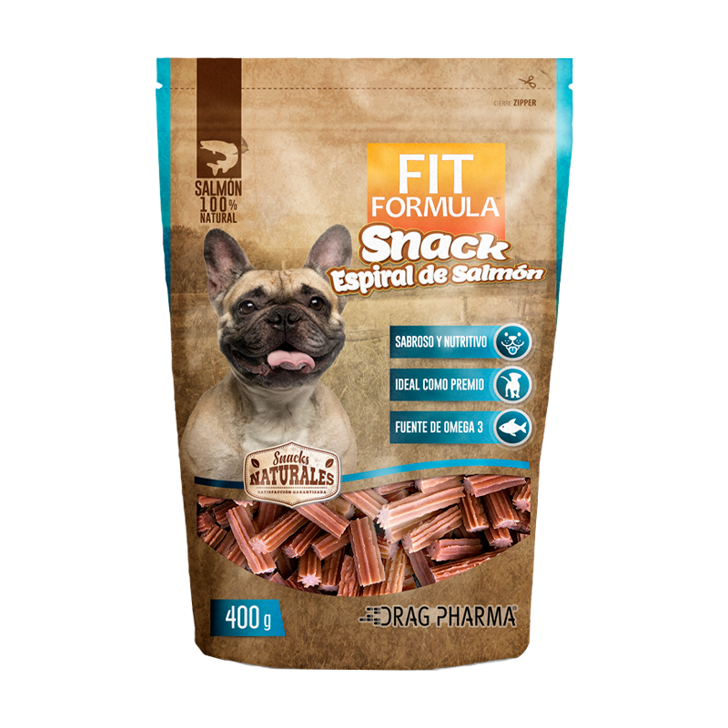 Snack Fit Formula Espiral de Salmon 400gr