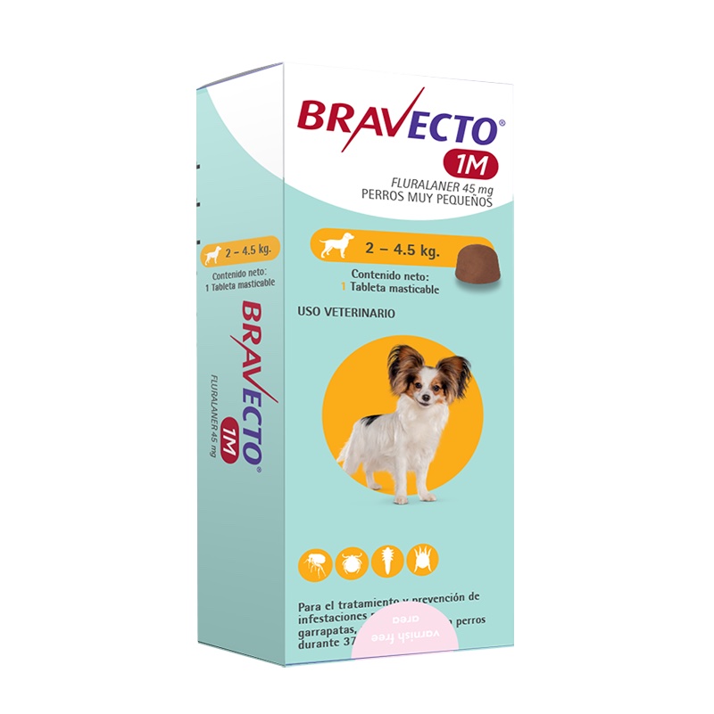 Bravecto 1 Comprimido 2kg a 4,5kg