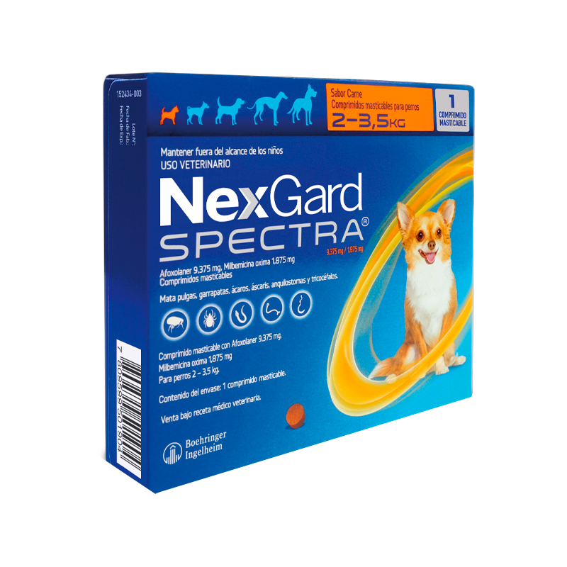 Nexgard Spectra 1 Comprimido 2kg a 3,5kg