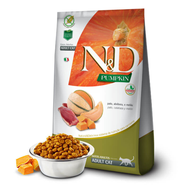 Alimento N&D para gato Con Calabaza y pato 7,5kg