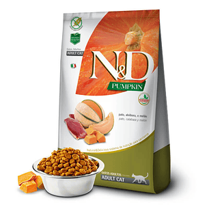 Alimento N&D para gato Con Calabaza y pato 7,5kg