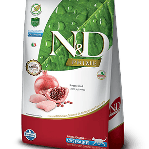 Alimento N&D Prime Para gato castrado pollo 1,5kg