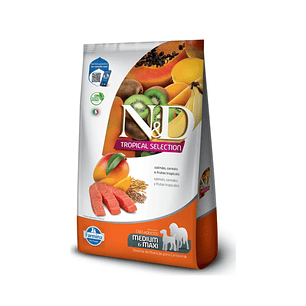 Alimento N&D tropical adulto raza mediana 12kg