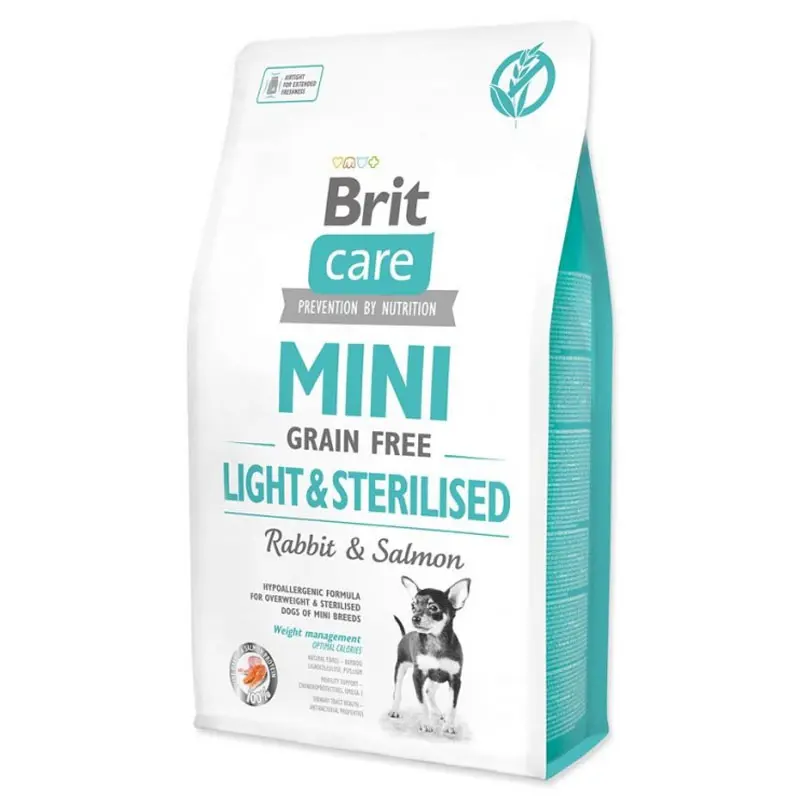 Alimento britcare mini light e esterilizado 2kg