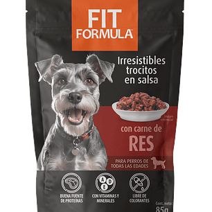 Pouch Fit formula Perro Carne 85gr