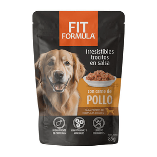 Pouch Fit formula Perro Pollo 85gr