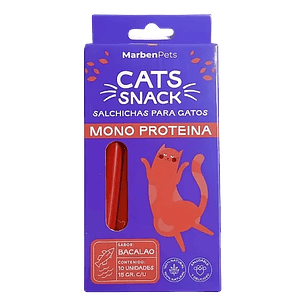 Salchicha para gatos Sabor Bacalao 10 Unidades